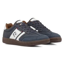 Outlet Sneakers blu da Uomo con inserti marroni Uomo Sneakers Uomo