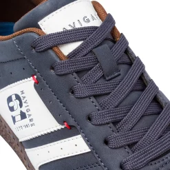 Outlet Sneakers blu da Uomo con inserti marroni Uomo Sneakers Uomo