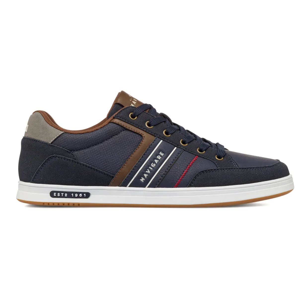 Outlet Sneakers blu da Uomo con inserti in contrasto Uomo Sneakers Uomo