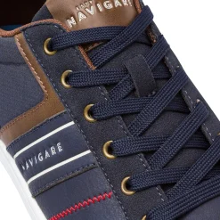 Outlet Sneakers blu da Uomo con inserti in contrasto Uomo Sneakers Uomo