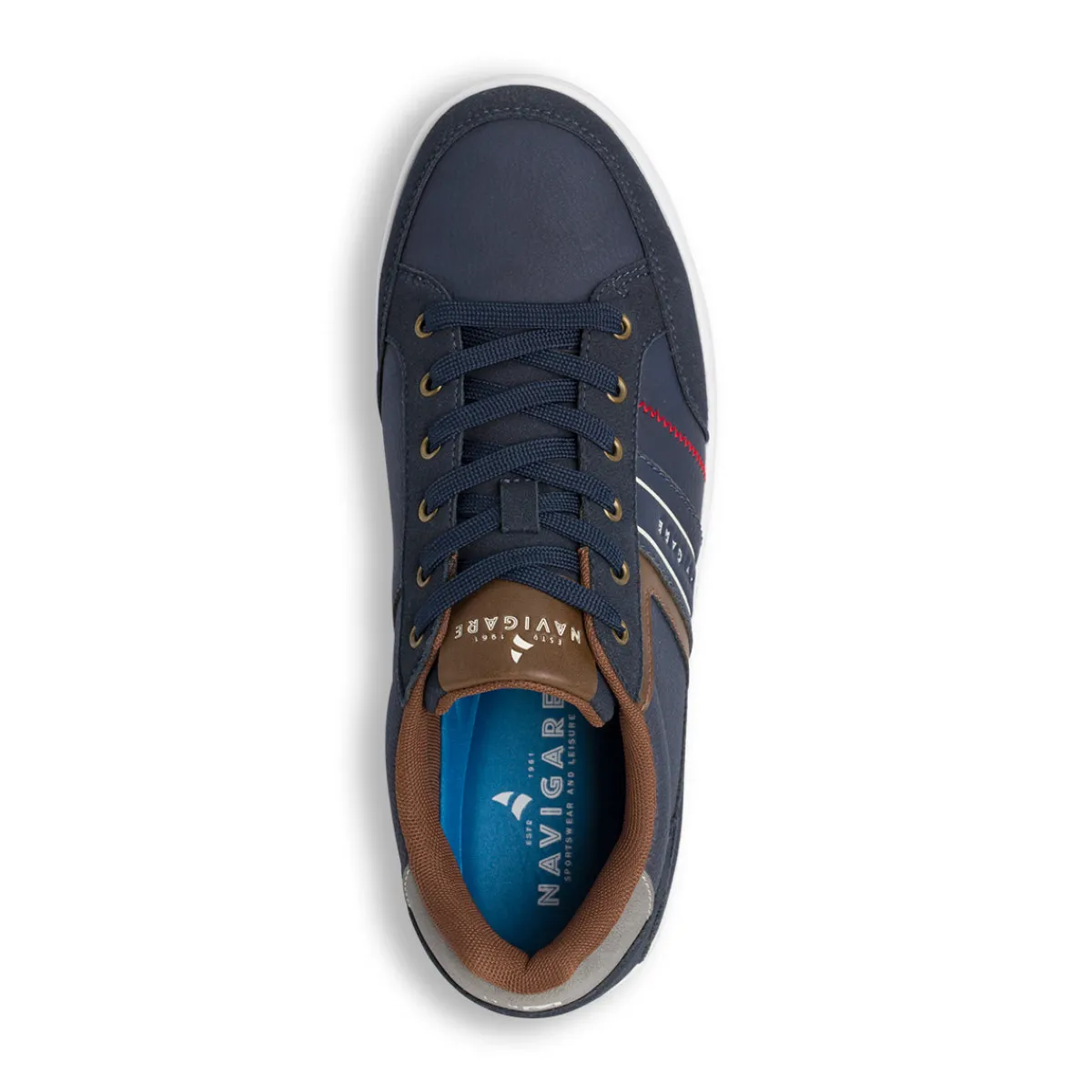 Outlet Sneakers blu da Uomo con inserti in contrasto Uomo Sneakers Uomo