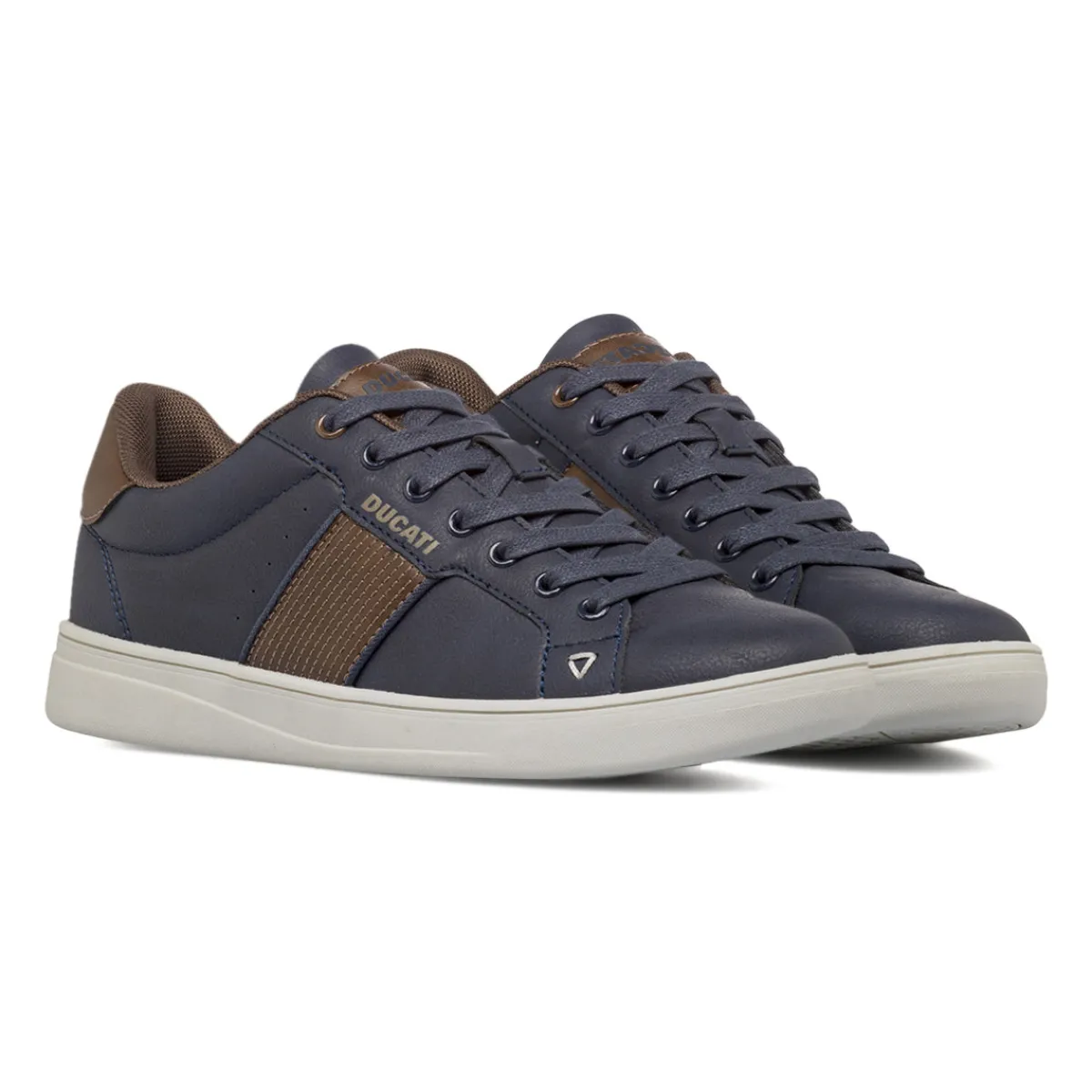 Hot Sneakers blu da Uomo con inserti marroni Uomo Sneakers Uomo