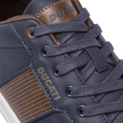 Hot Sneakers blu da Uomo con inserti marroni Uomo Sneakers Uomo