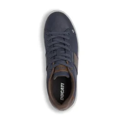 Hot Sneakers blu da Uomo con inserti marroni Uomo Sneakers Uomo