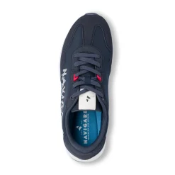 Clearance Sneakers blu da Uomo con Maxi Logo laterale Uomo Sneakers Uomo