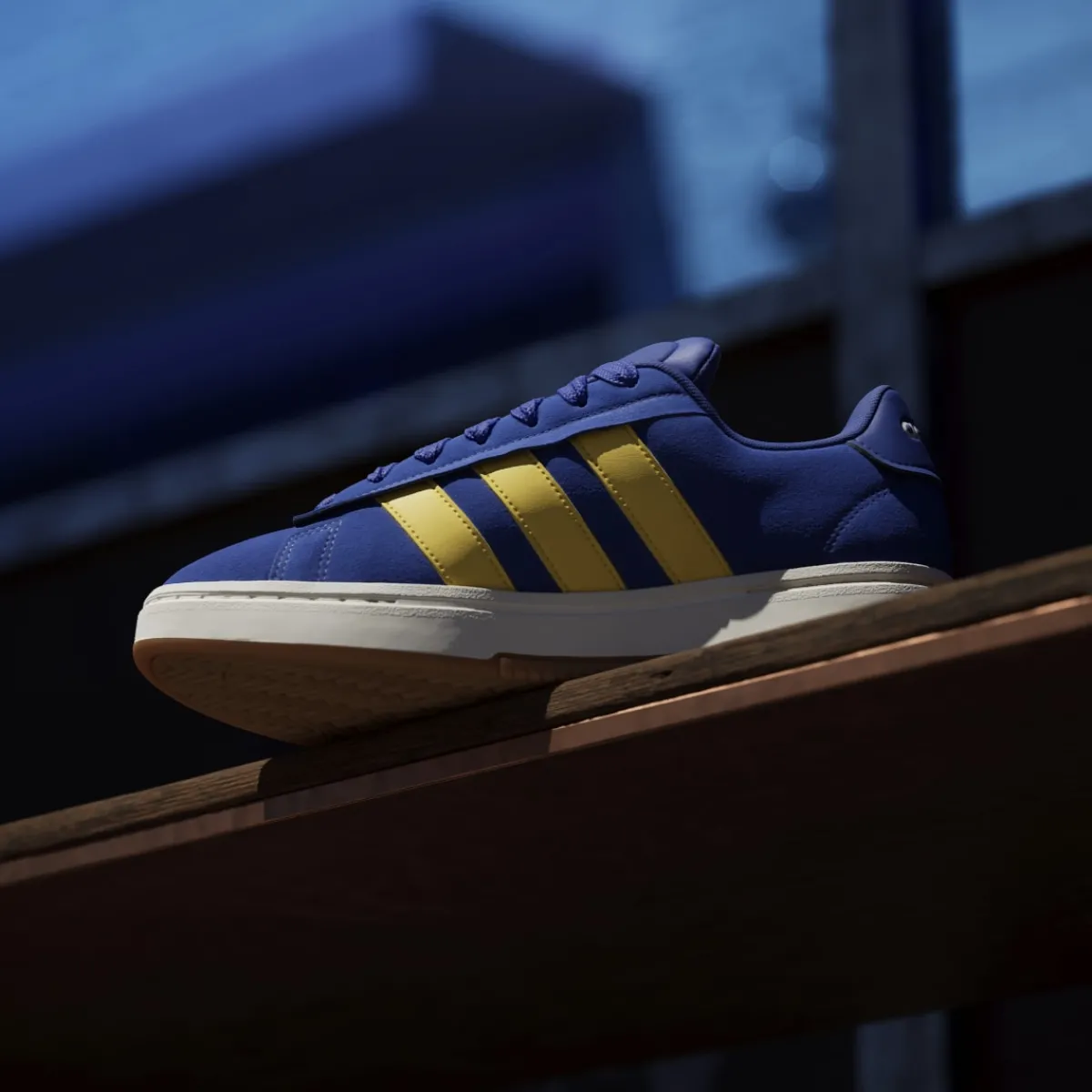 New Sneakers blu da Uomo effetto scamosciato e logo giallo Grand Court Alpha 00s Uomo Scarpe Per Camminare|Scarpe Sportive