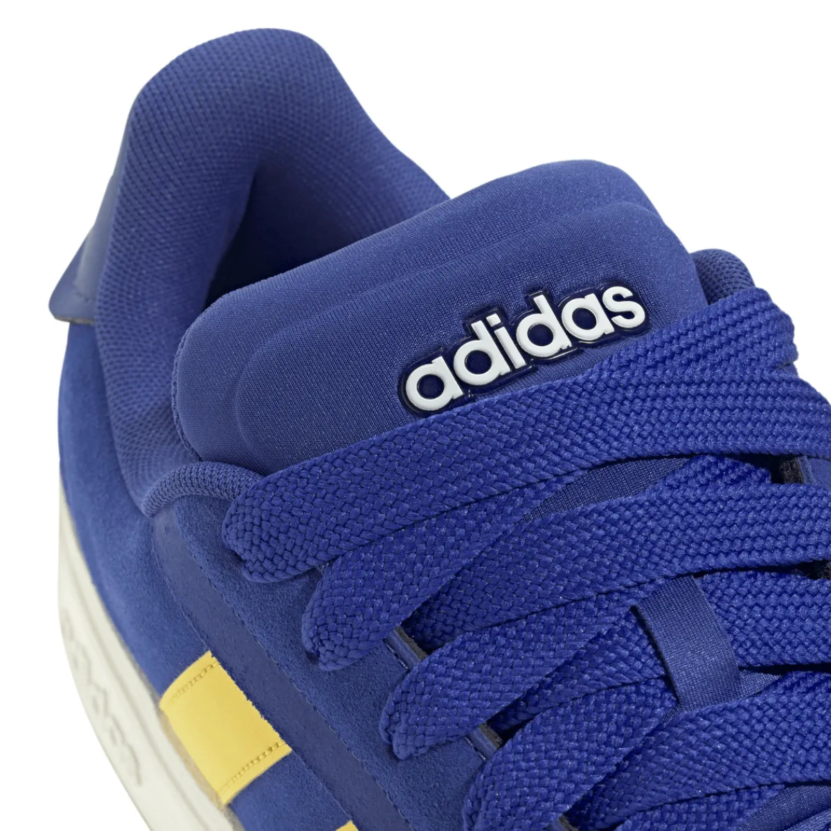 New Sneakers blu da Uomo effetto scamosciato e logo giallo Grand Court Alpha 00s Uomo Scarpe Per Camminare|Scarpe Sportive