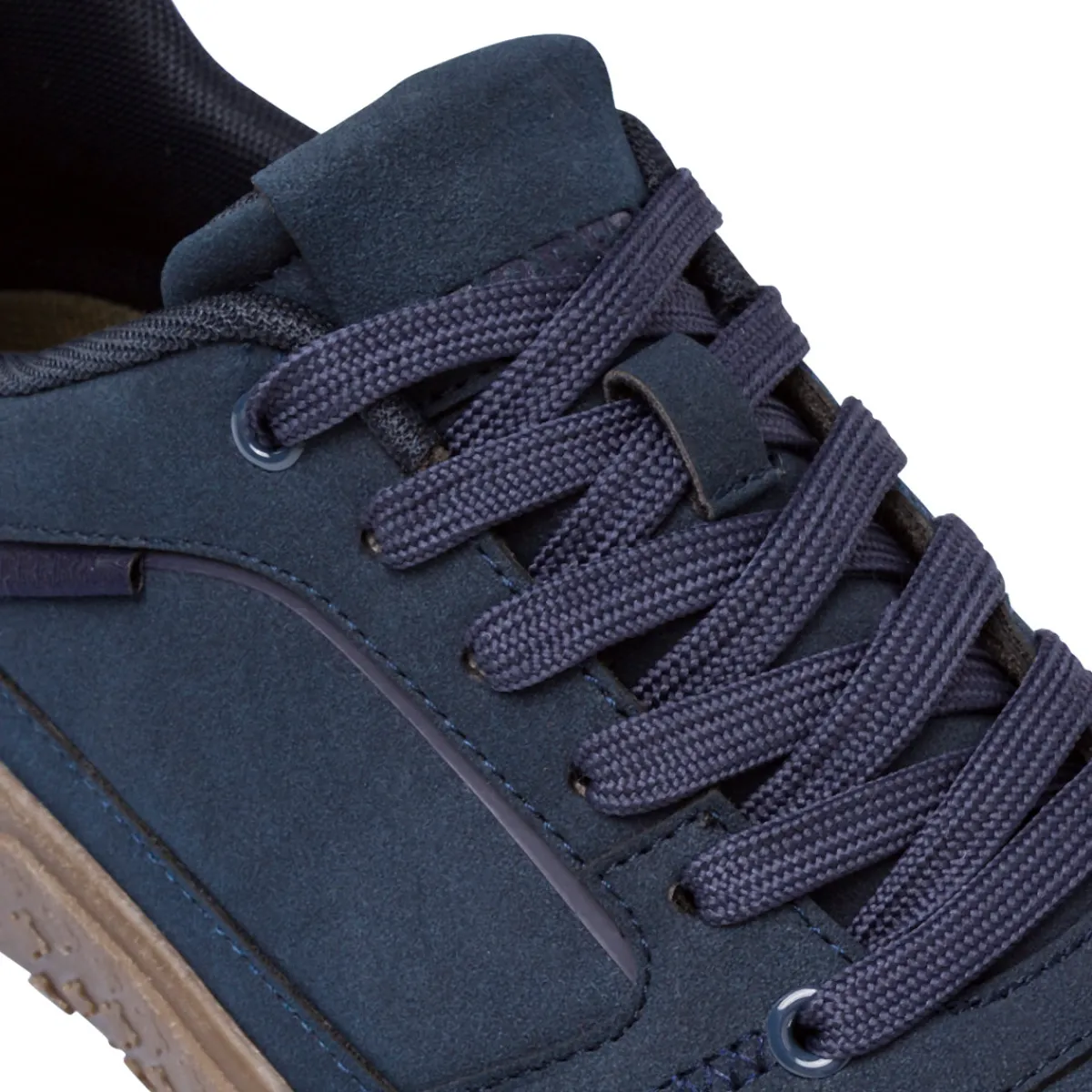 Sneakers blu da Uomo in similpelle effetto scamosciato con lacci Jeans Uomo Sneakers Uomo
