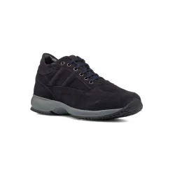 Sale Sneakers blu in pelle scamosciata da uomo Uomo Sneakers Uomo