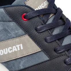 Discount Sneakers blu jeans da uomo con logo laterale Uomo Sneakers Uomo