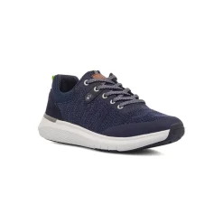 Discount Sneakers blu navy da uomo in pelle Neil Uomo Sneakers Uomo