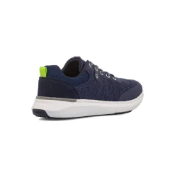 Discount Sneakers blu navy da uomo in pelle Neil Uomo Sneakers Uomo