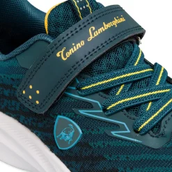 Sale Sneakers blu ottanio con dettagli gialli da bambino Bambino Scarpe Sportive|Sneakers Sportive Bambino