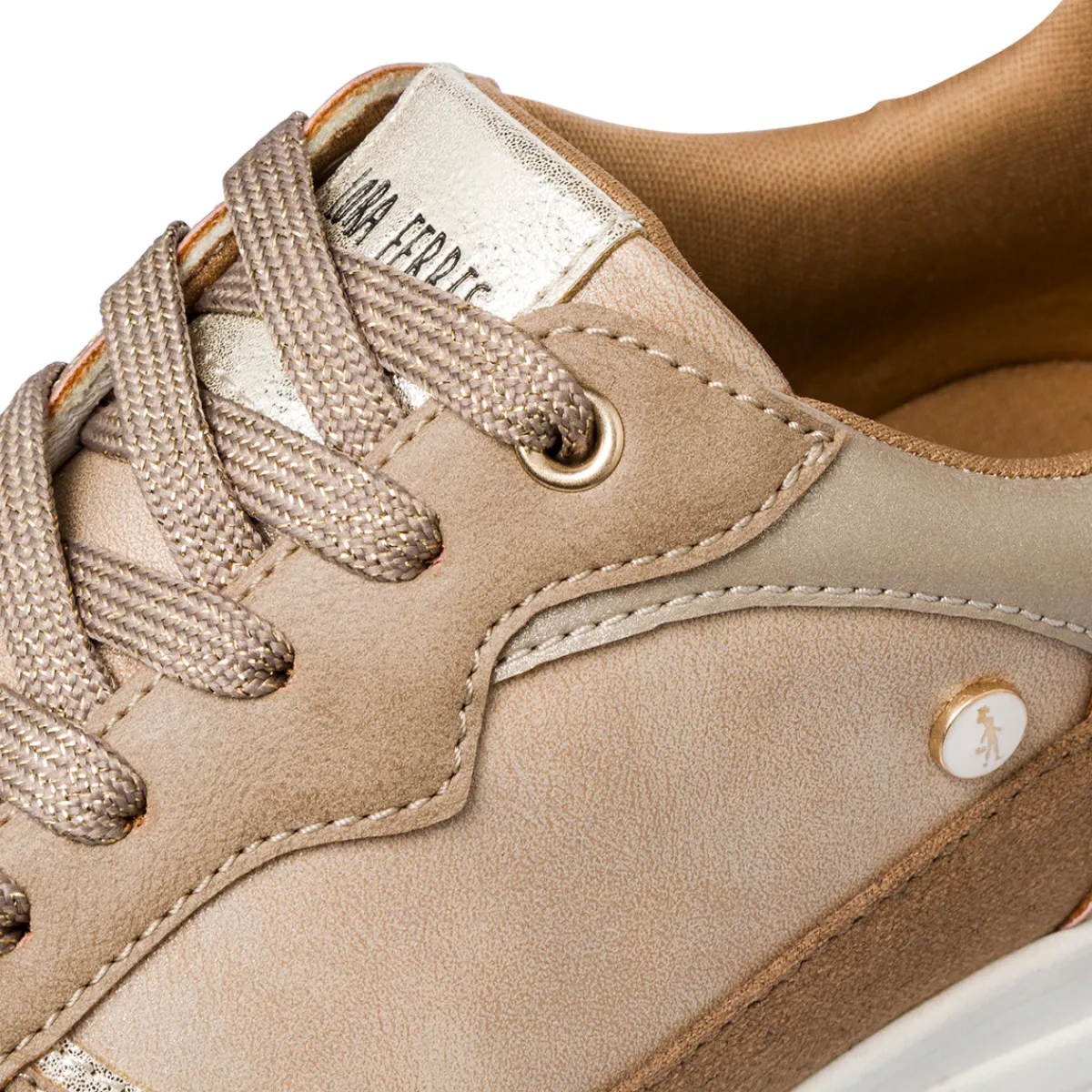 Hot Sneakers bronzo con dettagli marroni Donna Sneakers Donna