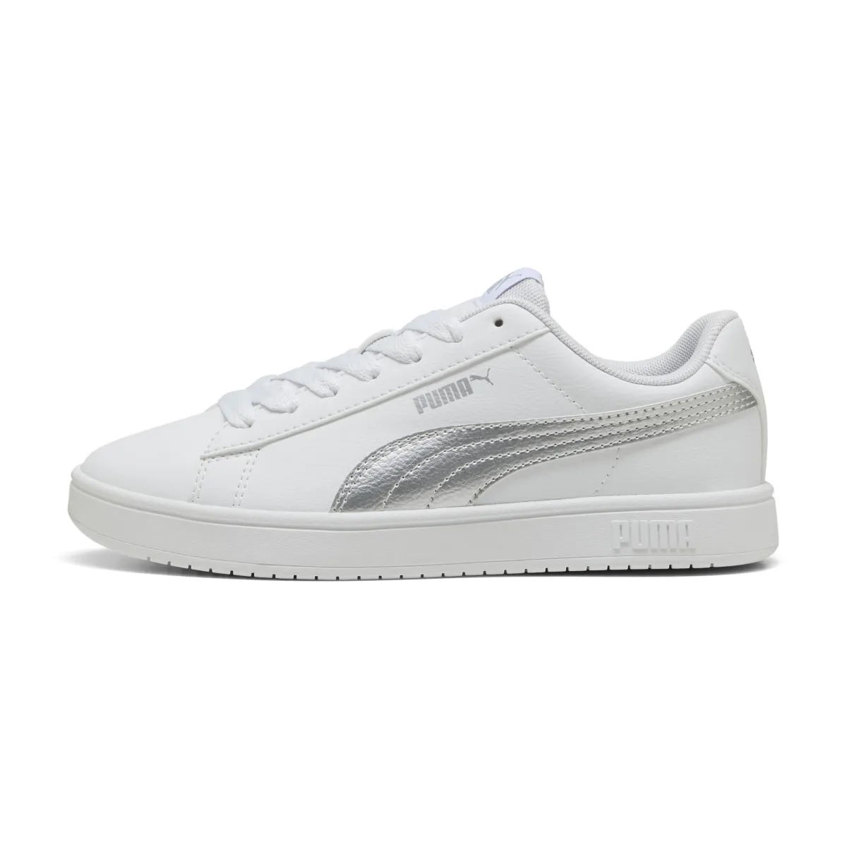 Outlet Sneakers casual bianche con dettaglio argento da ragazza Rickie Classic Donna/Bambino Sneakers|Scarpe Sportive Da Bambino