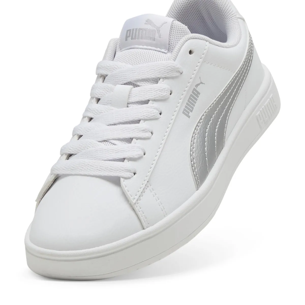 Outlet Sneakers casual bianche con dettaglio argento da ragazza Rickie Classic Donna/Bambino Sneakers|Scarpe Sportive Da Bambino