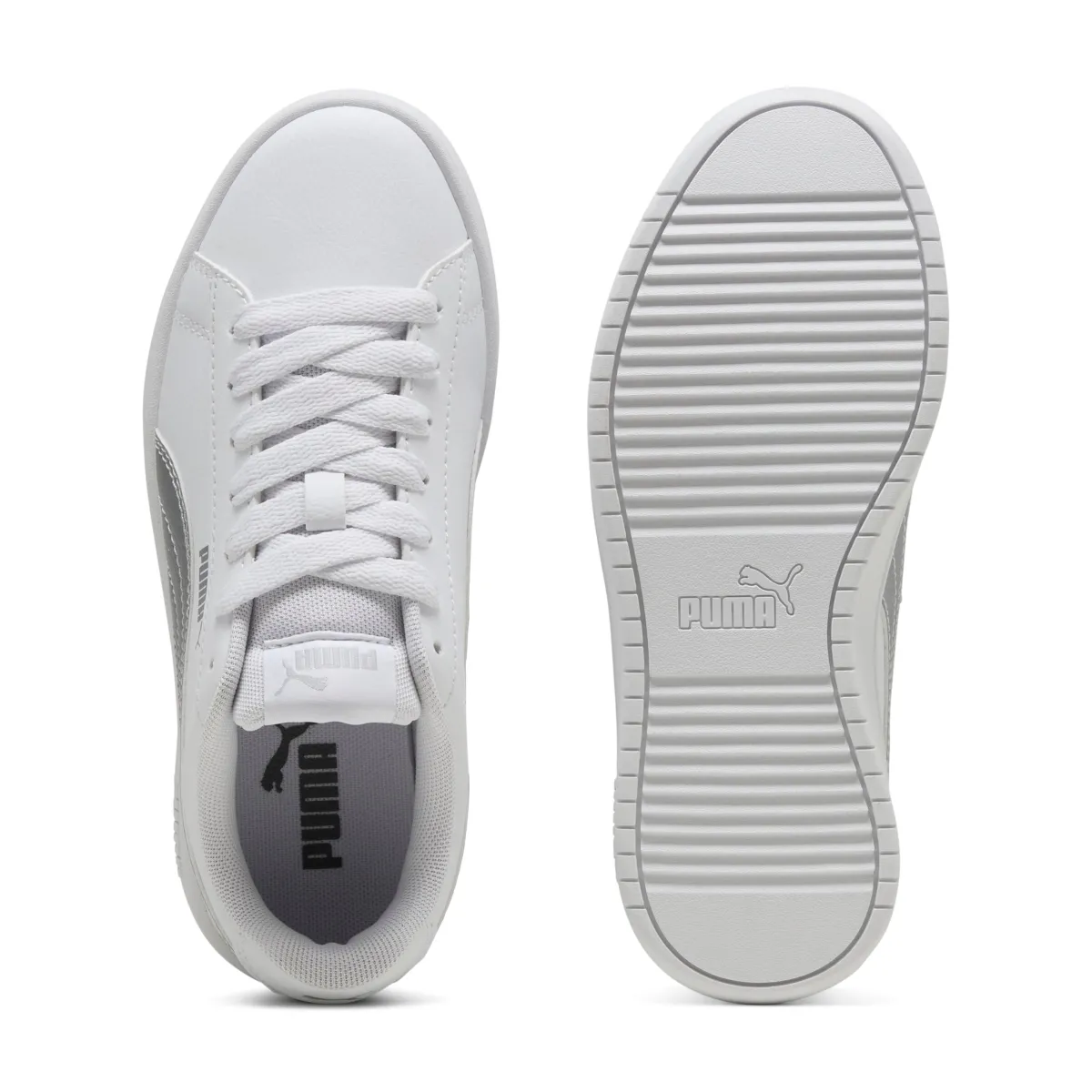 Outlet Sneakers casual bianche con dettaglio argento da ragazza Rickie Classic Donna/Bambino Sneakers|Scarpe Sportive Da Bambino