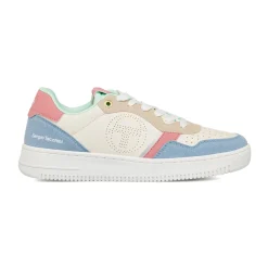 Outlet Sneakers casual bianche con dettagli multicolor da Donna Donna Sneakers Sport|Scarpe Sportive