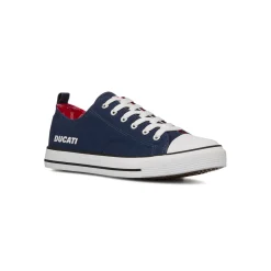 Discount Sneakers casual blu in tessuto da Uomo con logo laterale Uomo Sneakers Sport Uomo|Sneakers Uomo