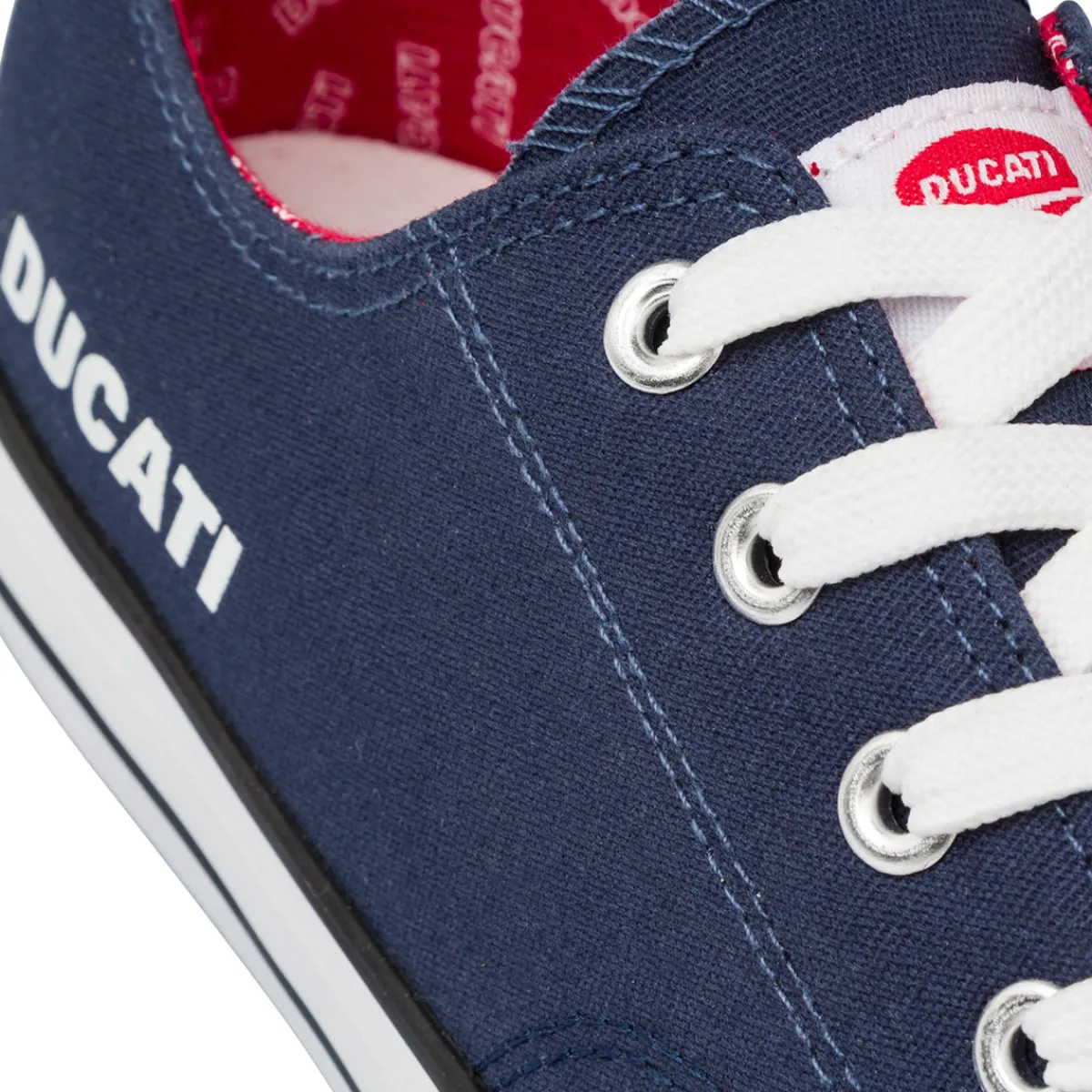 Discount Sneakers casual blu in tessuto da Uomo con logo laterale Uomo Sneakers Sport Uomo|Sneakers Uomo