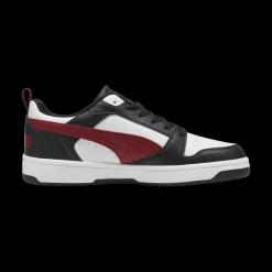 Discount Sneakers casual da uomo bianche con dettagli neri e rossi e logo Rebound V6 Uomo Scarpe Sportive|Sneakers Sport Uomo