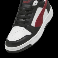 Discount Sneakers casual da uomo bianche con dettagli neri e rossi e logo Rebound V6 Uomo Scarpe Sportive|Sneakers Sport Uomo