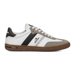 New Sneakers casual da uomo bianche con dettagli neri e logo Uomo Sneakers Uomo