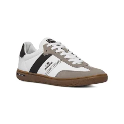 New Sneakers casual da uomo bianche con dettagli neri e logo Uomo Sneakers Uomo