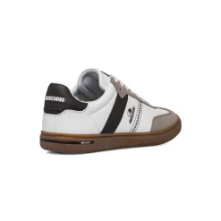 New Sneakers casual da uomo bianche con dettagli neri e logo Uomo Sneakers Uomo