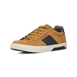 Discount Sneakers casual da uomo color cuoio con dettagli blu Uomo Sneakers Uomo