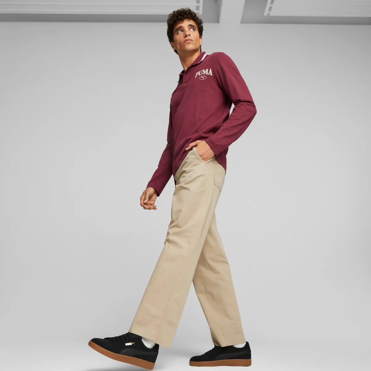 Sneakers casual da uomo in pelle scamosciata nere con logo Smash 3.0 Uomo Sneakers Sport Uomo|Scarpe Sportive