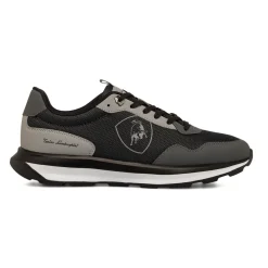 Sale Sneakers casual nere e grigio scuro da Uomo con logo Uomo Sneakers Retro Running|Sneakers Sport Uomo