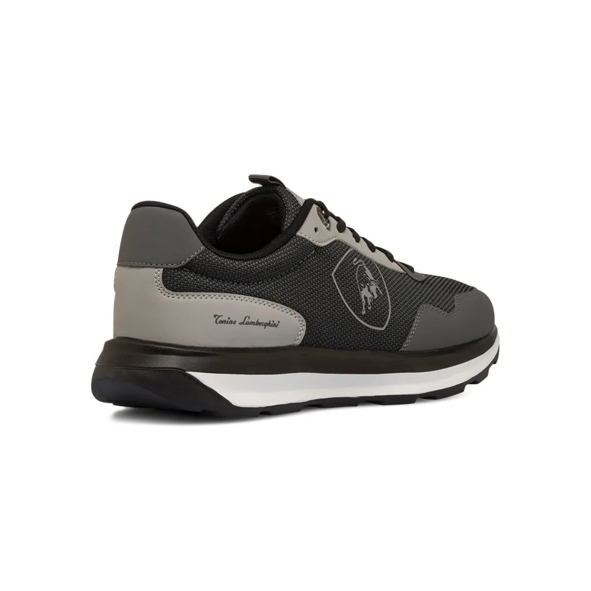 Sale Sneakers casual nere e grigio scuro da Uomo con logo Uomo Sneakers Retro Running|Sneakers Sport Uomo