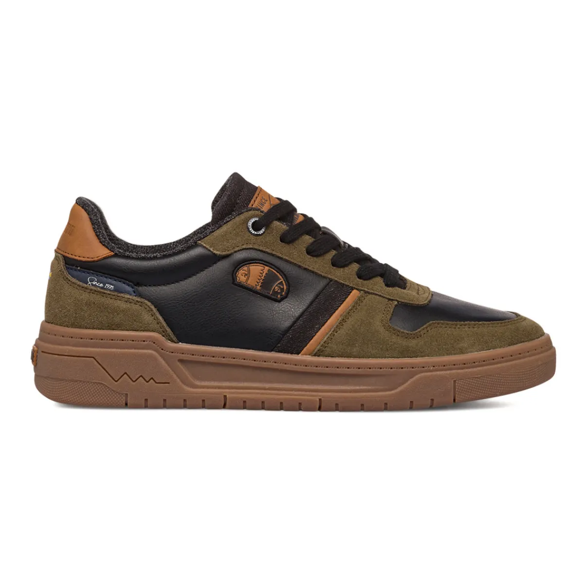 Discount Sneakers casual nere e verde militare da uomo Uomo Sneakers Uomo