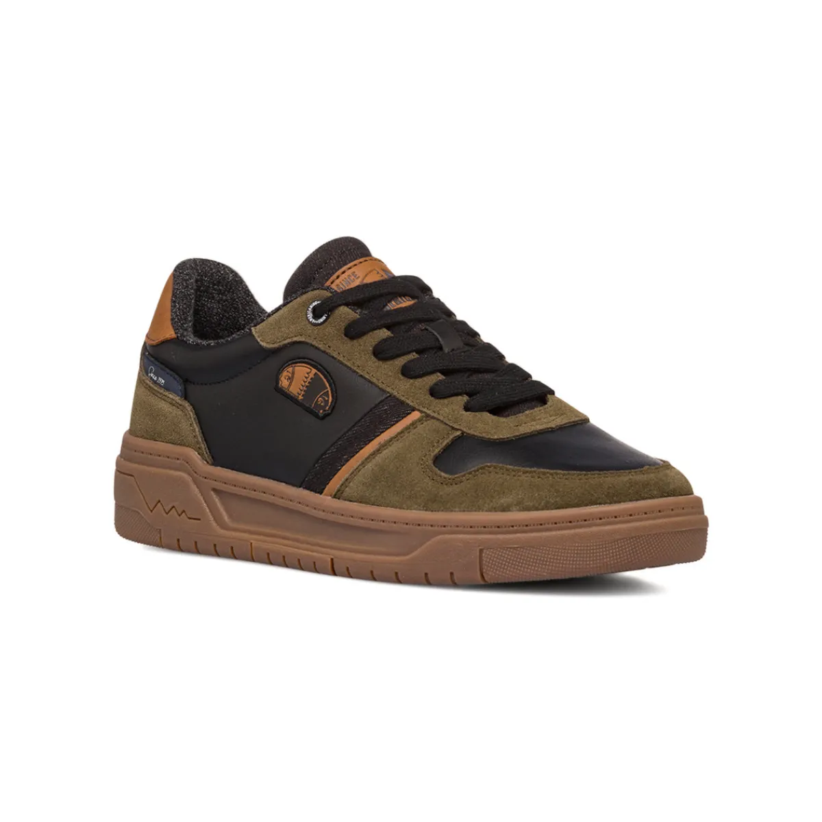 Discount Sneakers casual nere e verde militare da uomo Uomo Sneakers Uomo