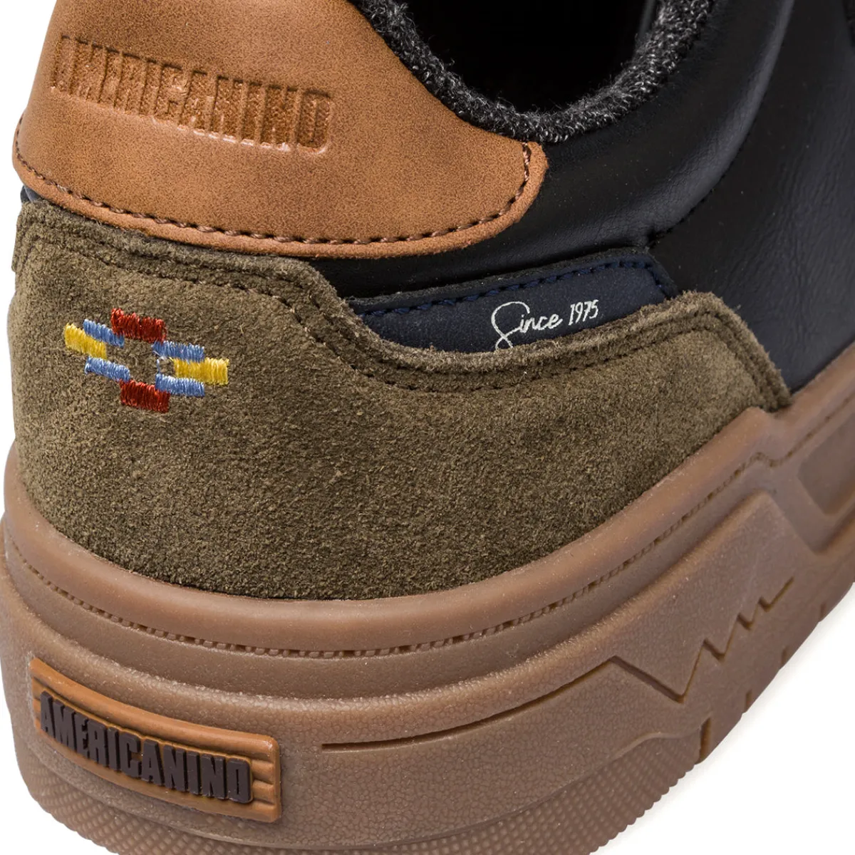 Discount Sneakers casual nere e verde militare da uomo Uomo Sneakers Uomo