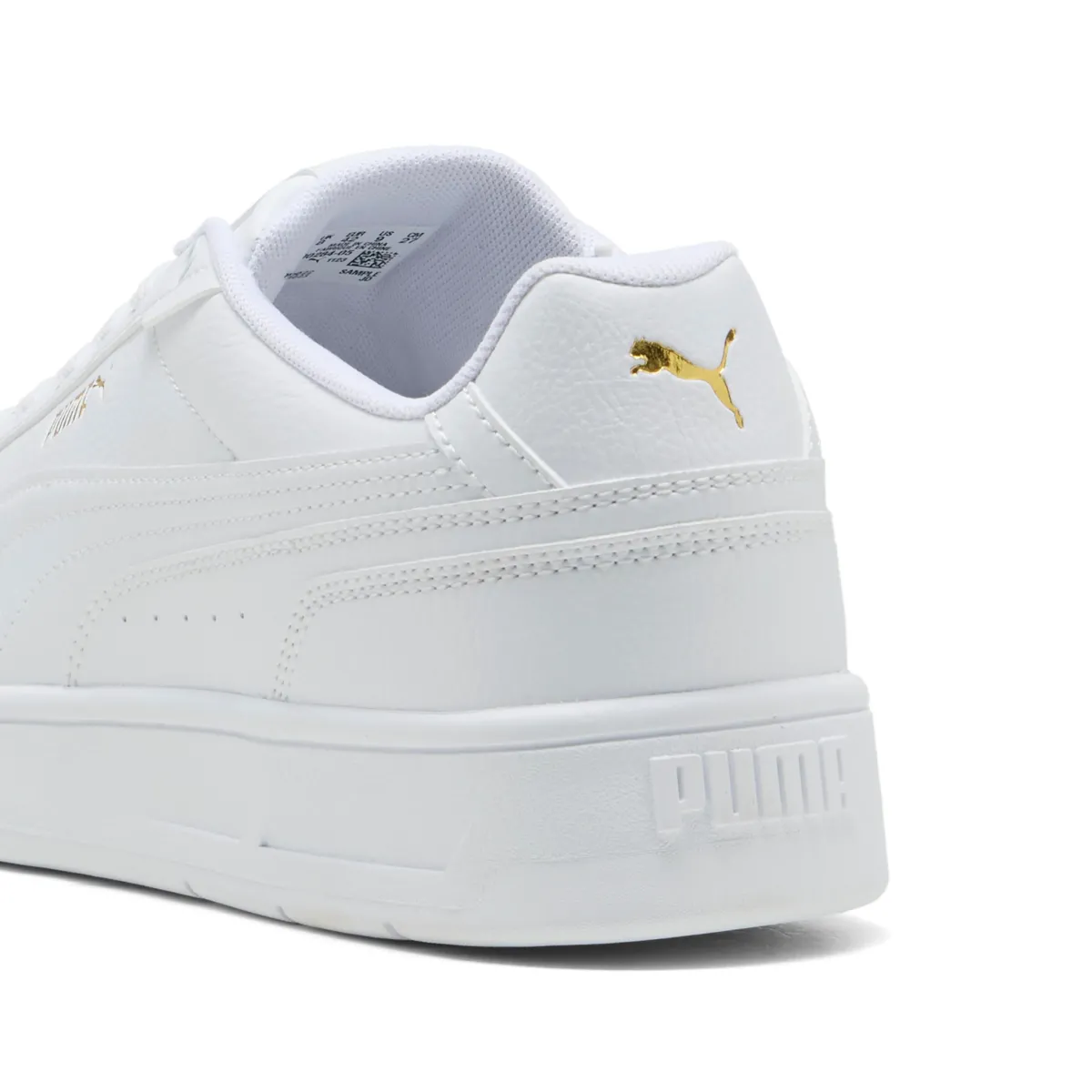 Sneakers casual unisex bianche con logo dorato Court Classico Uomo Scarpe Sportive|Sneakers Sport Uomo