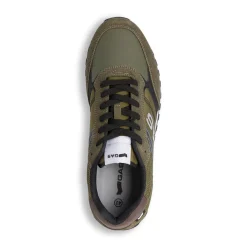 Discount Sneakers casual verde militare da uomo con logo laterale Uomo Sneakers|Scarpe Sportive