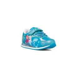 Sale Sneakers da Bambina Azzurre con Luci nella Suola e stampa Bambino Sneakers Sportive Bambina|Scarpe Con Strappo Bambina