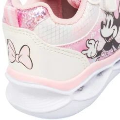 New Sneakers da bambina rosa e bianche con luci e glitter Disney Bambino Sneakers Bambina|Scarpe Con Strappo Bambina