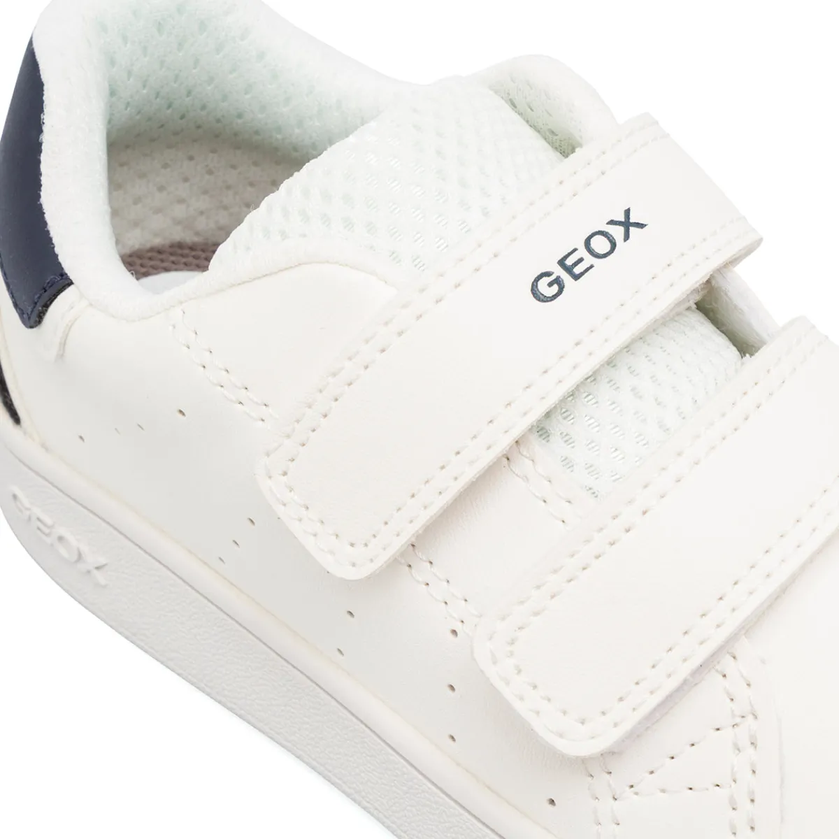 Sale Sneakers da bambino bianche con strappi in velcro e dettagli blu Bambino Sneakers Bambino|Scarpe Con Strappo Bambino