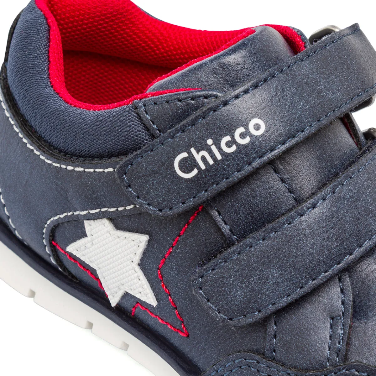 Outlet Sneakers da bambino blu con stella e chiusura a strappo in velcro Bambino Scarpe Con Strappo Bambino|Primi Passi Bambino