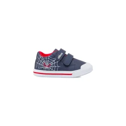 Clearance Sneakers da bambino blu in tela con stampa ragnatela e strappi in velcro Bambino Scarpe Con Strappo Bambino|Primi Passi Bambino