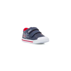 Clearance Sneakers da bambino blu in tela con stampa ragnatela e strappi in velcro Bambino Scarpe Con Strappo Bambino|Primi Passi Bambino