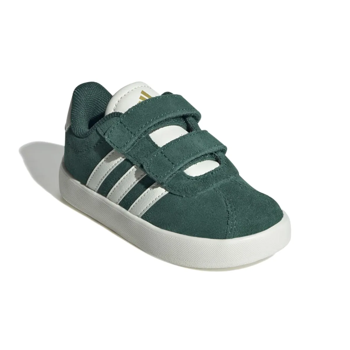 Discount Sneakers da bambino e bambina verde effetto scamosciato VL Court 3.0 Bambino Scarpe Con Strappo Bambino|Scarpe Con Strappo Bambina
