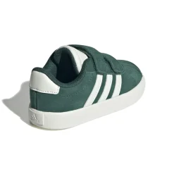 Discount Sneakers da bambino e bambina verde effetto scamosciato VL Court 3.0 Bambino Scarpe Con Strappo Bambino|Scarpe Con Strappo Bambina