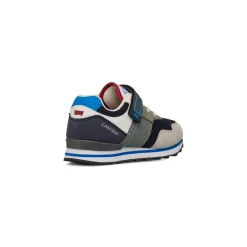 Sneakers da bambino grigie con chiusura a strappo e logo Bambino Sneakers Bambino|Scarpe Con Strappo Bambino