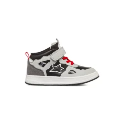 Clearance Sneakers da bambino grigie e nere con stampe e dettagli Bambino Sneakers Bambino|Scarpe Con Strappo Bambino
