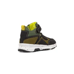Sale Sneakers da bambino neri e verde militare Bambino Sneakers Bambino|Scarponcini Bambino