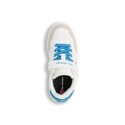 Outlet Sneakers da bambino bianche con dettagli azzurri Bambino Scarpe Con Strappo Bambino|Scarpe Sportive